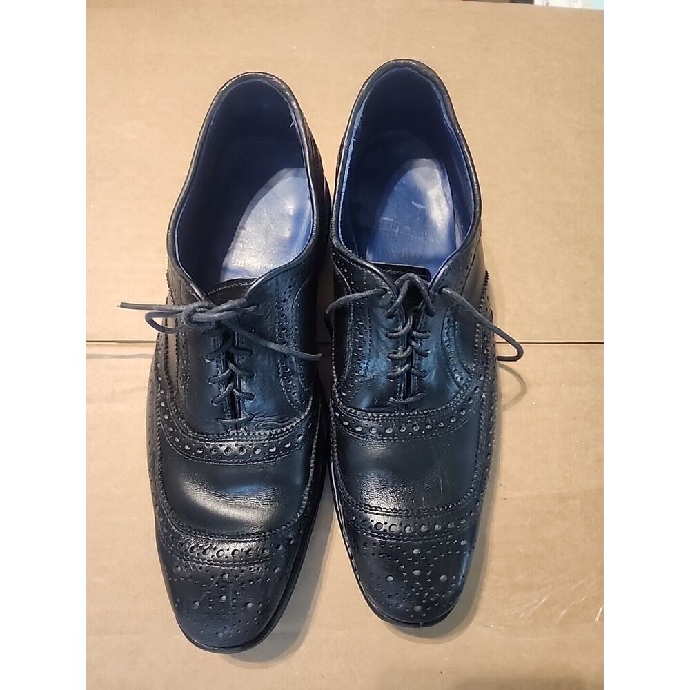 Allen Edmonds University Wingtip Oxfords Shoes Size 9D Black Leather 5826 33375